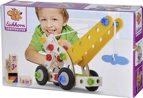 Eichhorn Constructor Bauteilset Constructor Anzahl Teile: 65 Anzahl Modelle: 4 Altersklasse: ab 3 Jahre