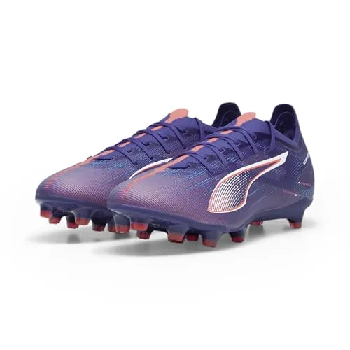 Puma Ultra 5 Match FG/AG Fußballschuhe Blau EU 45 - Fußballschuhe mit SPEEDSYSTEM-Außensohle für explosive Traktion auf festen und künstlichen Oberflächen. Leichtes Mesh-Obermaterial und GripControl für präzise Ballkontrolle.