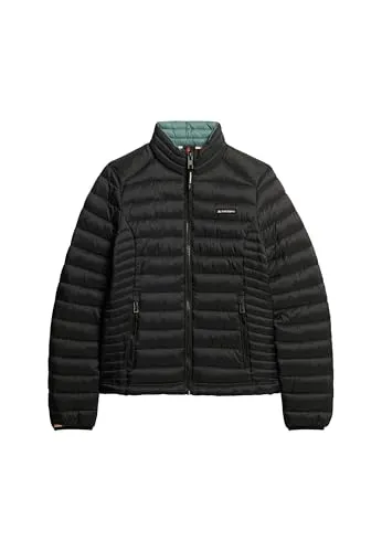 Superdry Damen Fuji Lite Steppjacke Schwarz 36