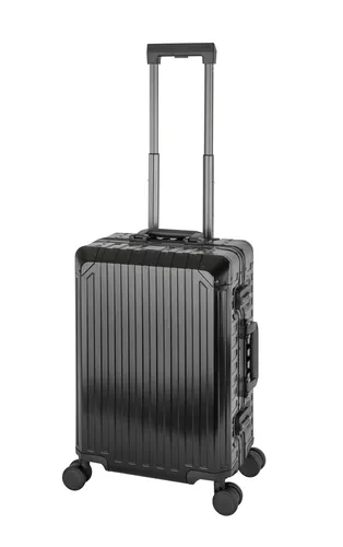 Travelhouse Handgepäckkoffer Tokyo - Robuster Aluminium-Trolley mit 4 Rollen - Handgepäck-Koffer aus hochwertigem Aluminium mit TSA Zahlenschloss, extrem leicht und bruchsicher, ideal für stressfreies Reisen.