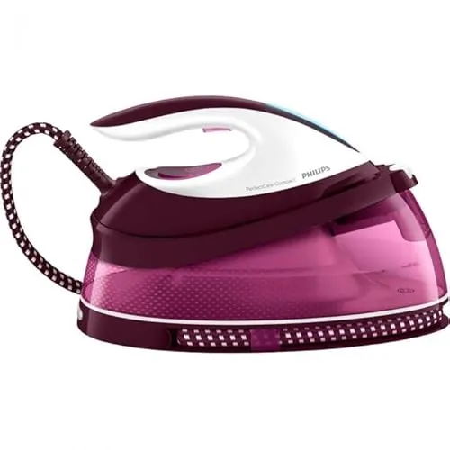 Philips PerfectCare Compact GC7842/40 Dampfbügelstation - Leistungsstarke Dampfbügelstation mit 6,5 bar Druck und Smart Calc Clean-Technologie für müheloses Bügeln und optimale Pflege Ihrer Kleidung.