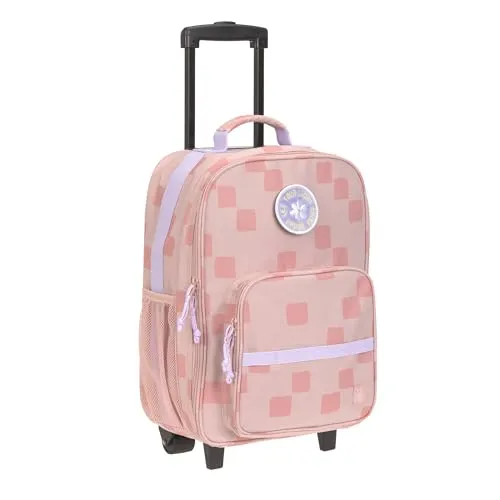 Trolley Pattern Party rose - Stylischer Trolley für Kinder, ideal für Reisen oder den Kindergarten, mit niedlichem Muster und praktischem Design.