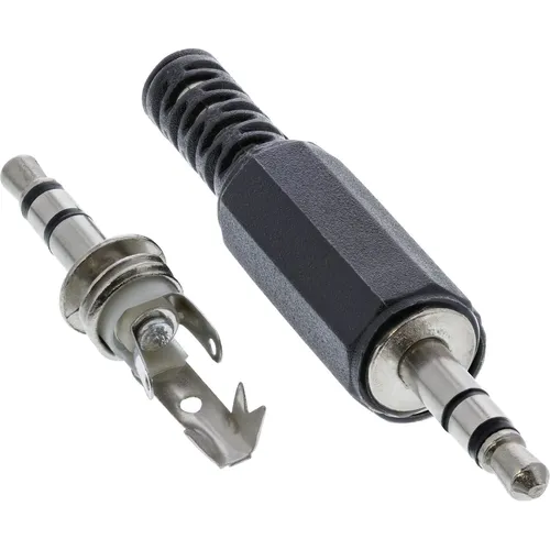 InLine® Klinkenstecker 3,5mm Stereo Lötversion - Hochwertiger 3,5mm Stereo Klinkenstecker, ideal für individuelle Audioprojekte, robust und langlebig.