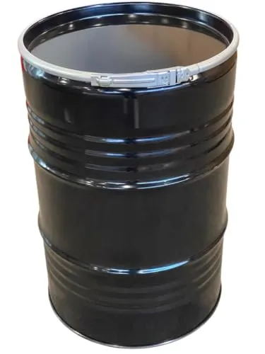 Metallfass 210 Liter mit Spannring und Deckel - Haushaltszubehör: Robustes, rostfreies Blechfass aus kaltgewalztem Metall, ideal für Lagerung und Transport. Pflegeleichte Oberfläche und in mehreren Farben erhältlich!