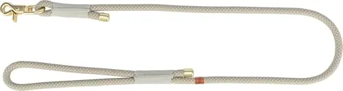 TRIXIE Soft Rope Hundeleine M-L 1,0 m, grau - Robuste Leine für mittelgroße Hunde - Klassische Hundeleinen, komfortabel mit ergonomischer Handschlaufe und robustem Metallverschluss für sicheren Halt bei jedem Spaziergang.