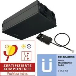 Buderus Logavent HRV156-120 K BS Kompaktlüftungsgerät - Effizientes Kompaktlüftungsgerät mit Wärmerückgewinnung für optimale Luftqualität und Energieeinsparung im Wohnbereich.