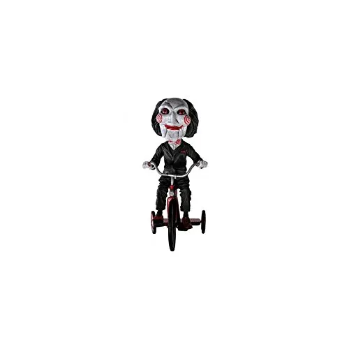 Neca 04693 Kopfklopfer - Billy the Puppet auf Dreirad - Wackelkopffigur aus der SAW-Serie, handbemalt und detailgetreu. Perfekt für Horrorfilm-Sammler und Fans, in sammlerfreundlicher Verpackung.