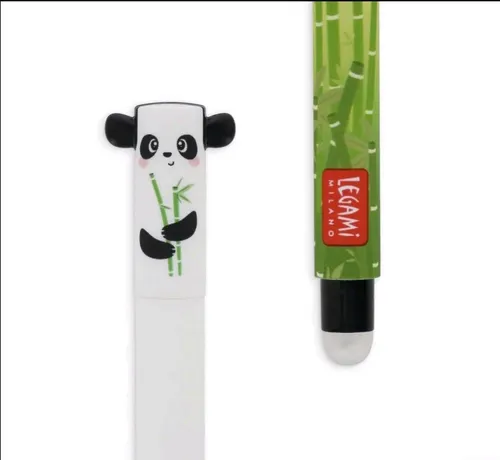 Legami Erasable Pen PANDA mit Bambus - NEU - Löschbarer Gelstift