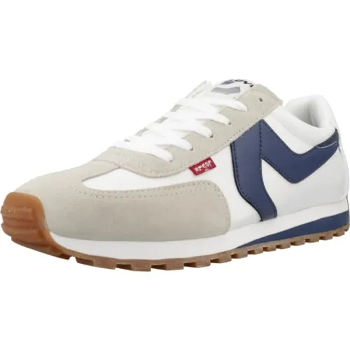 LEVI'S Herren Sneaker - Stryder Red Tab, Blau/Weiß, 44 EU - Sportliche LEVI'S Sneaker aus hochwertigem Materialmix, leicht und pflegeleicht. Ideal für lässige Outfits und den Alltag. Hochwertige Einlegesohlen aus recyceltem Material.