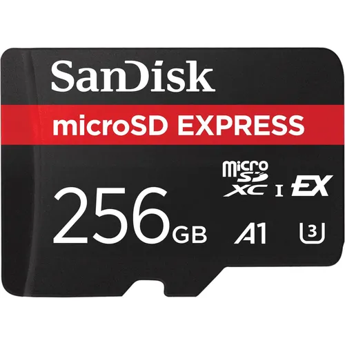 SanDisk microSD Express 256GB - ultraschneller Speicher - Speicherkarten für Nintendo Switch 2, mit bis zu 880MB/s Lesegeschwindigkeit und 650MB/s Schreibgeschwindigkeit - ideal für Spiele und hochauflösende Videos.