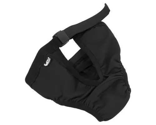 HURTTA Hundewindel für Hündinnen - Schwarz - Bequeme und atmungsaktive Hygienehöschen für läufige Hündinnen. Optimaler Schutz für Ihre Oberflächen zuhause mit einem flexiblen Bauchband für besten Sitz.