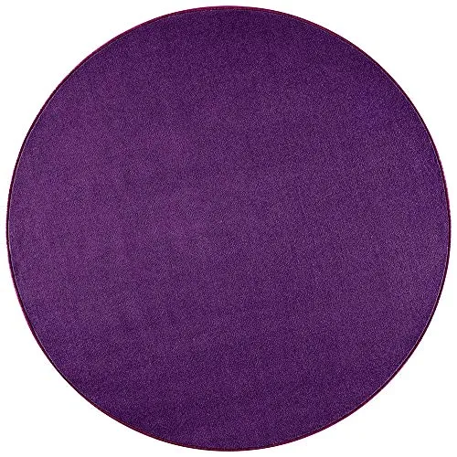 Teppich Boss - Nasty Floor Kurzflor Teppich Rund 133cm oder 200cm Ø, Farbe:Lila, Durchmesser:200 cm rund