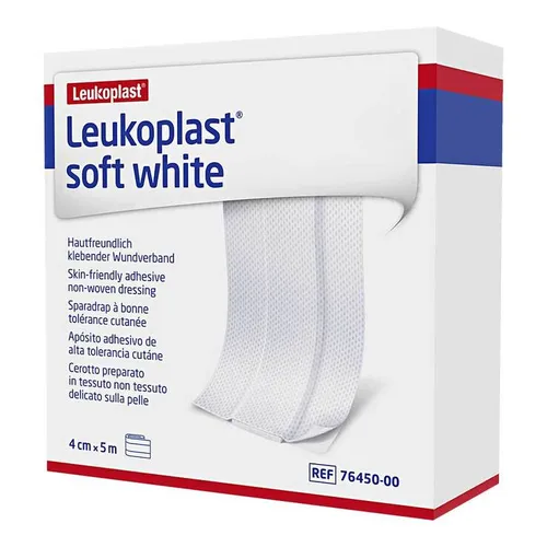 Leukoplast soft white Pflaster 4 cmx5 m Rolle Inhalt: 1 St