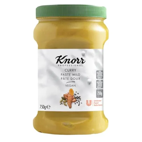 Knorr Professional Würzpaste Curry mild 750g - Vielseitige Currysauce für die professionelle Küche, ideal für aromatische Gerichte. Mit natürlichen Zutaten für einen milden und ausgewogenen Geschmack.