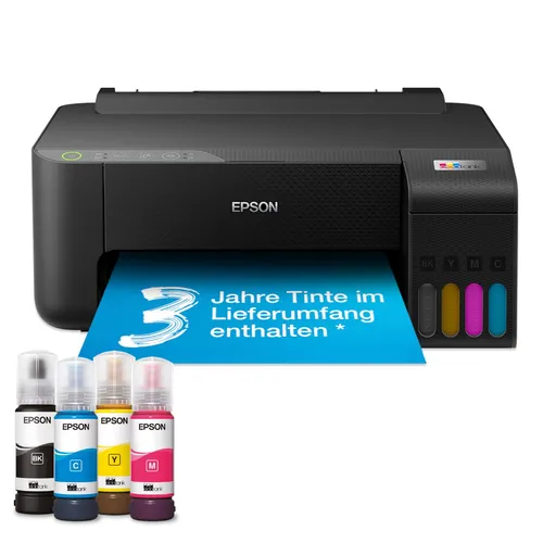 Epson EcoTank ET-1810 - Nachfüllbarer Tintenstrahldrucker, bis zu 4.500 Schwarz-Weiß- und 7.500 Farbseiten, ideal für 3 Jahre drucken ohne Patronen