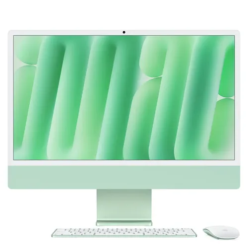 Apple iMac 24 M4 (2024) - 24 Zoll, 10-Core GPU, grün - PC-Systeme mit 4,5K Retina Display, leistungsstarkem Apple M4 Prozessor und inkl. Magic Mouse & Keyboard für optimale Benutzerfreundlichkeit.
