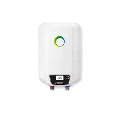 Fothermo 10L PV-Warmwasserboiler - Autark und Effizient für Camping und Wohnwagen - Warmwasserspeicher mit 10L Kapazität, ideal für autarke Nutzung über PV-Anlage. Kompakt und energieeffizient mit Analoganzeige und Temperaturregelung.