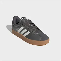 Adidas Damen VL Court 3.0 Schuhe – Iron met./core White/Grey Five, 39 1/3 EU - Stylische Sneaker mit regulärer Passform, aus hochwertigem Synthetikleder und dämpfender Zwischensohle für hohen Tragekomfort.