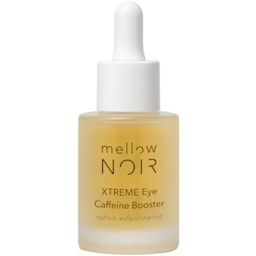 mellow NOIR XTREME Eye Caffeine Booster 15ml - Augenserum mit Koffein für sofortige Aufpolsterung, reduziert dunkle Augenringe und Schwellungen, vegan und zertifizierte Naturkosmetik.