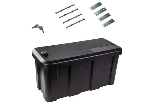 Deichselbox 22L - Anhänger Staubox aus Kunststoff - Sonstige, pflegeleichte PP Deichselbox mit 100 kg Tragfähigkeit, ideal für die sichere Aufbewahrung auf Anhängern.