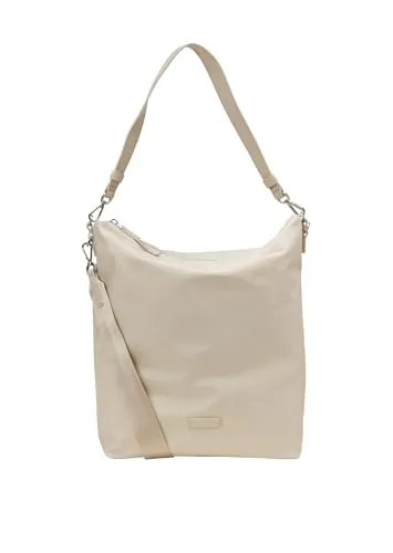 Marc O'Polo Amelie Hobo Bag Schultertasche Grey Silk Creme - Elegante Schultertasche von Marc O'Polo mit praktischem Hauptfach für DIN A4 und abnehmbaren Schulterriemen. Ideale Begleiterin für stilsichere Frauen im Alltag.