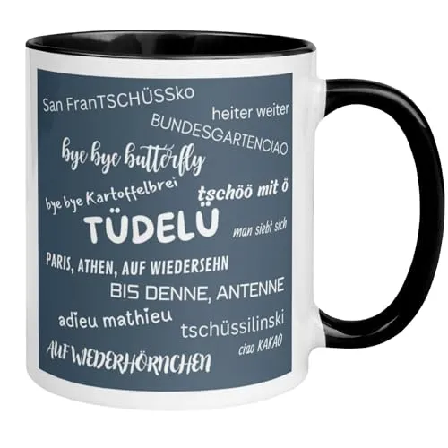 Abschiedsgeschenk Kollegin Kollege Tasse | Spruch-Mix - Tschöö mit Ö | Lustiges Geschenk zum Abschied Jobwechsel Büro | Geschenkidee Berufswechsel Arbeitsplatzwechsel Stellenwechsel