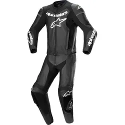 Alpinestars GP Force Lurv Herren Motorrad Kombi 56 - schwarz - Motorradkombis für Onroad-Fahren, abriebfest und atmungsaktiv, mit herausnehmbaren Protektoren und belüftetem Design für optimalen Komfort im Sommer.