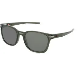Oakley OO9018 OJECTOR Herren-Sonnenbrille - Sportbrille mit grünem Kunststoff-Gestell und grauen Polycarbonat-Gläsern, ideal für Outdoor-Aktivitäten und perfekten UV-Schutz.
