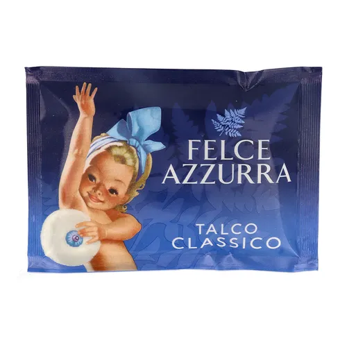 PAGLIERI Felce Azzurra Körperpuder Talkum 100g Nachfüllbeutel - Körperpuder für ein frisches Hautgefühl, ideal für die tägliche Pflege und geeignet für die ganze Familie.