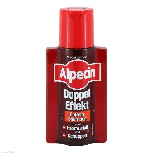 Alpecin Doppel Effekt Shampoo 200 ml - Effektives Shampoo zur gründlichen Reinigung der Kopfhaut und Unterstützung der Haarwurzeln. Mit bewährten Inhaltsstoffen für eine verbesserte Haarpflege. Ideal bei Schuppen.
