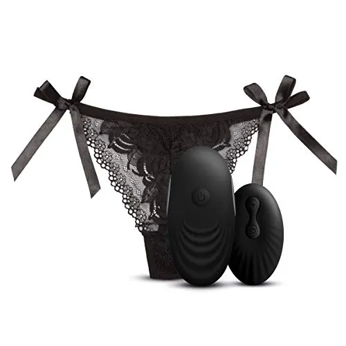 Sway Vibes No. 3 (Schwarz) Tanga mit Vibrator; Sexspielzeug für pare; Vibratoren aus Silikon; Geschenke für Frauen; Massagegerät Wiederaufladbar