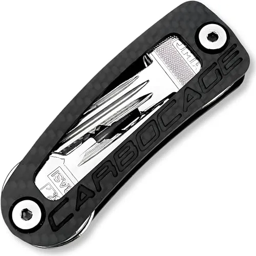 Carbocage Keycage Schlüssel Organizer Carbon 14 - Schlüsselorganisation für bis zu 14 Schlüssel, hochwertige Verarbeitung aus Edelstahl und Carbon, Made in Germany