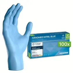 ARNOMED CLASSIC NITRIL BLUE Nitrilhandschuhe blau puderfrei 8/M