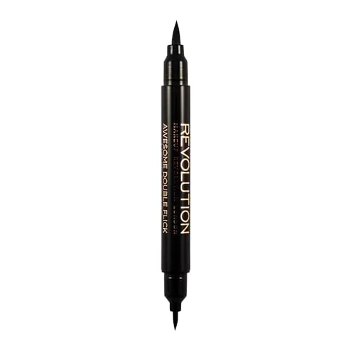 Makeup Revolution, Thick & Thin Dual Liquid Eyeliner, Flüssiger Eyeliner, 1ml