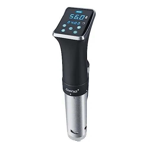 Sous-Vide Garer Stab SV 80 WIFI - 800 Watt Edelstahl/Anthrazit - Küchengerät mit 800 Watt Leistung und WLAN-Funktion für mobile App-Steuerung, ideal für präzises Garen und perfekte Ergebnisse.