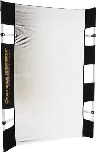Sunbounce 100-120 KIT SUN-BOUNCER MINI Reflector ZEBRA / WHITE slightly warm - structure: front 50% GOLD plain + 50% SILVER plain backside WHITE dull FRAME (1