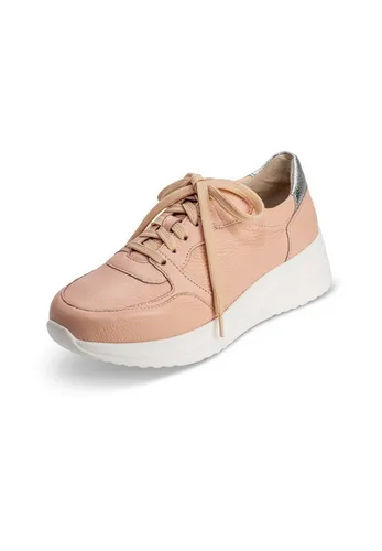 VITAFORM Damen Sneaker aus italienischem Hirschleder - Bequeme pinke Turnschuhe - Damen-Sneaker mit Shock-Absorber für gelenkschonendes Gehen und traumhaftem Tragekomfort, ideal auch für Hallux Valgus geeignet.