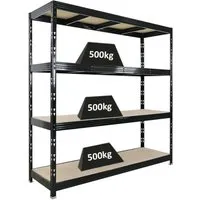 PROREGAL Profi Schwerlastregal Rhino 200x200x60cm – Robust & Flexibel - Das PROREGAL Rhino Schwerlastregal bietet eine Tragkraft von 500 kg pro Ebene und lässt sich flexibel anpassen. Ideal für Werkstätten und Lager – stabil, leicht aufzubauen und mit langlebigen Spanplatten.