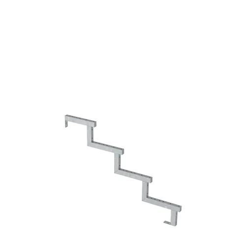 Plus Stahltreppenwange verzinkt – 17 cm Stufenhöhe mit Beschlag - Treppen – Robuste und langlebige Stahlkonstruktion, perfekt für individuelle Treppenlösungen in Innen- und Außenbereichen.