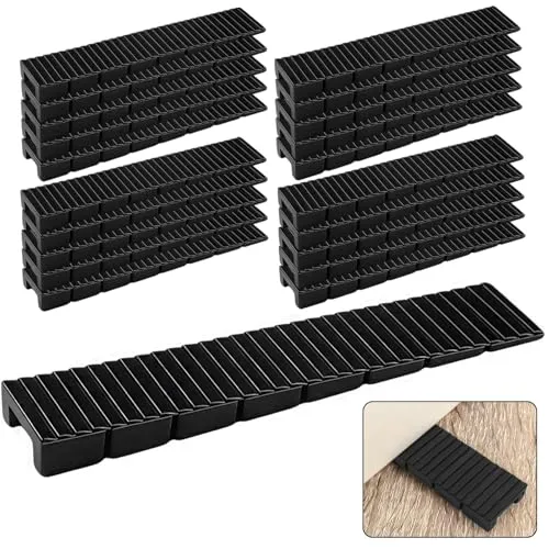 20er Set Möbelkeile,Keile Kunststoff,kunststoffkeile,unterlegkeile Möbel,unterlegkeile Kunststoff mit integrierten Sollbruchstellen,Plastik Keil zum Ausgleichen von Schrank und Kommode-Schwarz