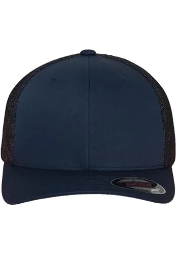 Flexfit Unisex Mesh Trucker Mütze, Navy,S/M