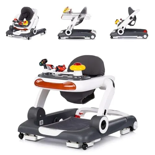 Chipolino Lauflernhilfe little Explorer 4 in 1 - Vielseitige Lauflernhilfe für Kinder ab 6 Monaten mit 4 Funktionen: Schieben, Sitzen, Springen und Spielen. Höhenverstellbar, klappbar und mit abnehmbarem, waschbarem Bezug. Perfekt für aktives Spielen und Lernen!