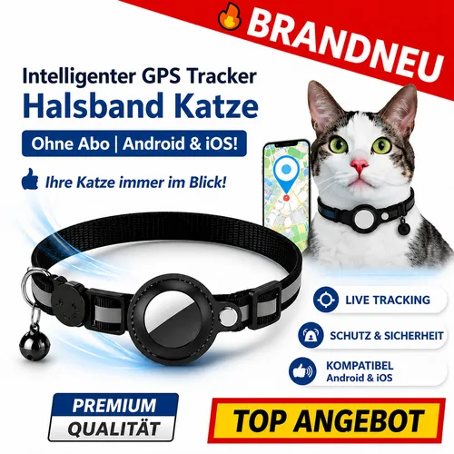 PurrTrackTM GPS Tracker für Katzen und Hunde | Abo-frei | Kompatibel mit Android & iOS - PurrTrackTM – Der smarte GPS Tracker für Haustiere. Verfolge den Standort deines Tieres in Echtzeit, ganz ohne Abo! Leicht, wasserdicht und robust – ideal für jedes Abenteuer. Sicherheit für dein Haustier, jederzeit.