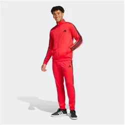 adidas Sportswear Trainingsanzug M 3S TR TT TS (2-tlg) - Trainingsbekleidung, sportlicher 3-Streifen Look in Pure Ruby, ideal für Läufer und bequem durch 100% Polyester.