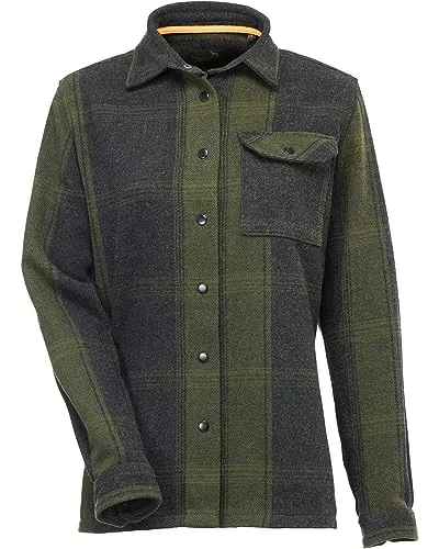 Parforce Damen Hemdjacke Francesca Oliv kariert M