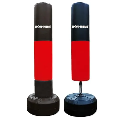 Sport-Thieme Standboxsack für Erwachsene & Kinder - Stabiler, freistehender Boxpartner mit 153 cm Höhe, ideal für Boxen, Kickboxen und MMA. Mit wasserbefüllbarer Base für festen Stand und voller Bewegungsfreiheit bei jedem Schlag.