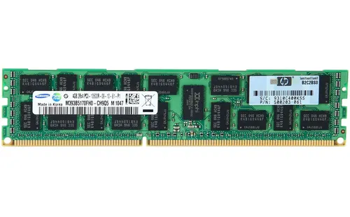 HP 500658-B21 4GB DDR3 Speicherkit - Sonstige, 4GB Dual Rank x4 PC3-10600R-9 Kit für zuverlässige Leistung und Stabilität in Servern und Workstations.