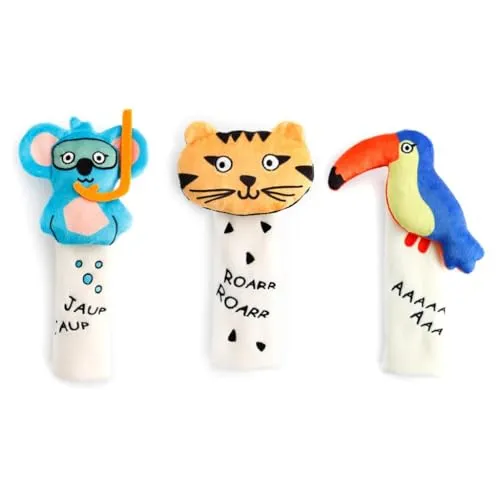Milk Moo Soft Cuddles Kinder-Sicherheitsgurt Zubehör 3er Set Jungle