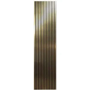 Kosche Akustikpaneel LuxLine, gold, 240 x 56,1 x 1,9 cm, mit schwarzem Filz, , Stück