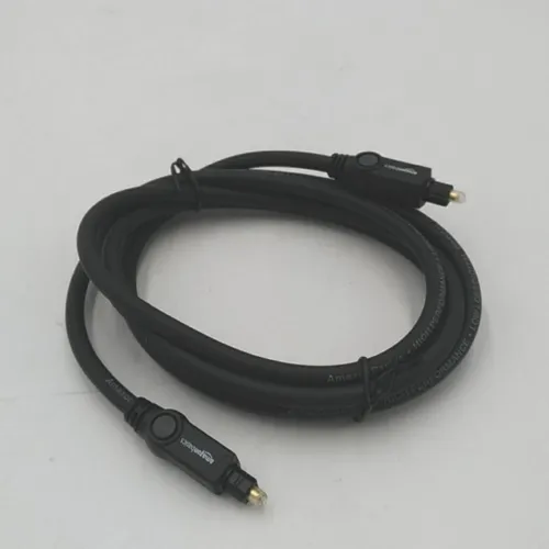 Amazon Basics Toslink Optisches Digital Audiokabel 1.8 m Schwarz Fernseher Audio